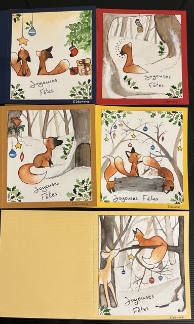 Série de petits renard pour Noël