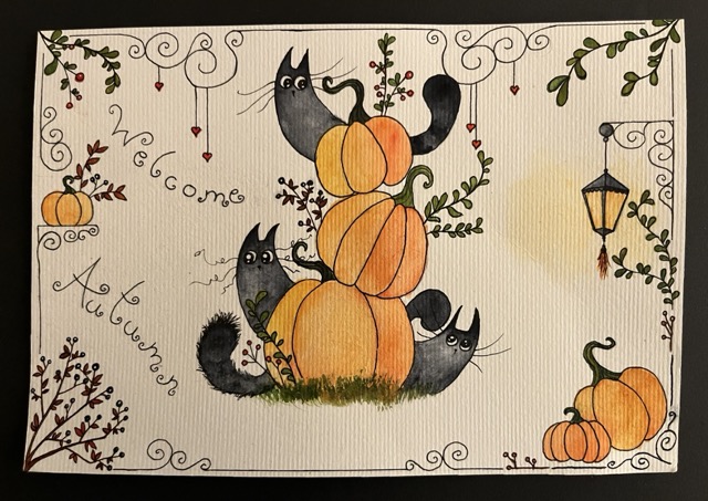 Trois chats noirs (Welcome Autumn)