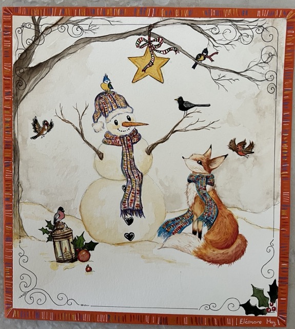 Bonhomme de neige et renard