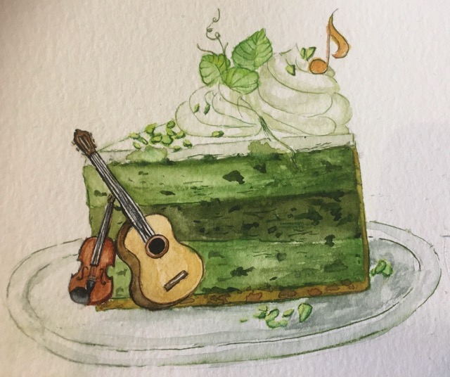 Tranche de gâteau musical