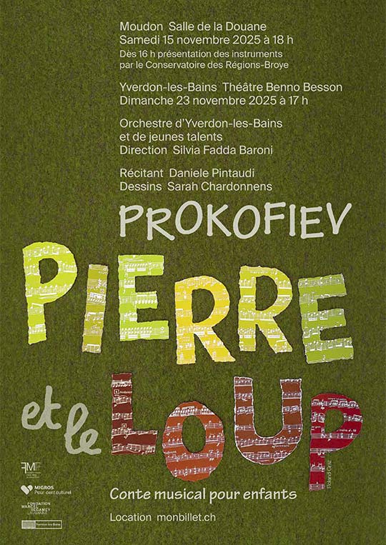 Affiche du concert Rodrigo - Benno Besson et Moudon